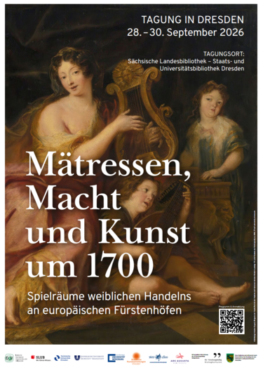 Flyer zur Tagung Mätressen, Macht und Kunst