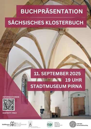 Plakat Buchvorstellung Klosterbuch Pirna