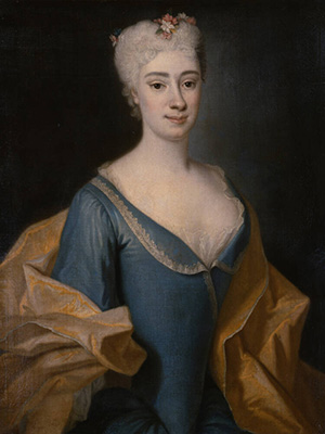 Porträt von Friederike Alexandra Moszynska (1709-1784)
